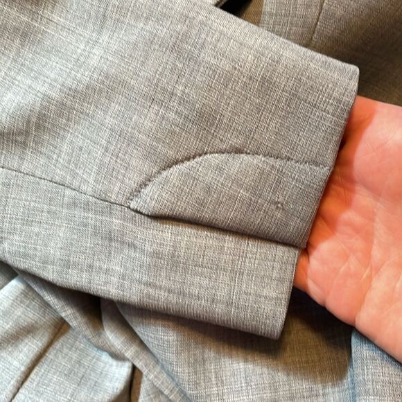 Rag & Bone Hidden Button Blazer Jacket Grey 0 - Picture 8 of 10